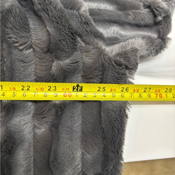 Slinky Brand Silver Fox  Gray Faux Fur Coat Womens Size X Large - Picture 5 of 10